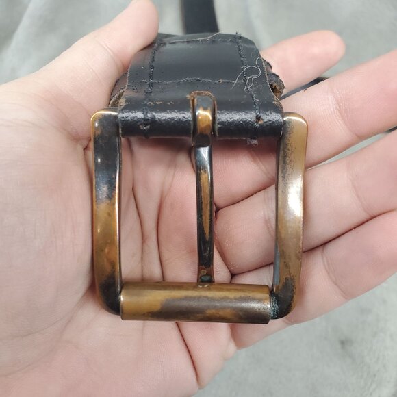 Dickies Belt Mens 46-48 Brown Leather Work Belt *Read* - Picture 3 of 9